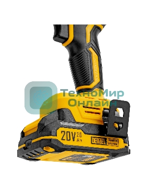 Дрель-шуруповерт Denzel CDH-BL-20, 20 В, 2 Ач, 50 Нм, бесщеточный