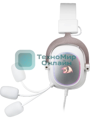 Гарнитура Redragon Zeus X белый, проводная, USB, подсветка