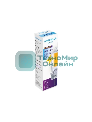 Светодиодная лампа Ambrella light 204502 Filament LED G4 2,5W 4200K (20W) 220-230V