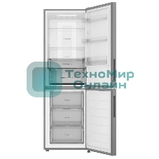 Холодильник Haier CEF530CSRG серебристый двухкамерный 207/91л морозилка снизу, No Frost