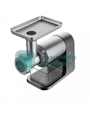 Мясорубка электрическая BQ MG1010 серый, 2200 Вт, 1.8 кг/мин, реверс, защита от перегрузки, насадки - 7