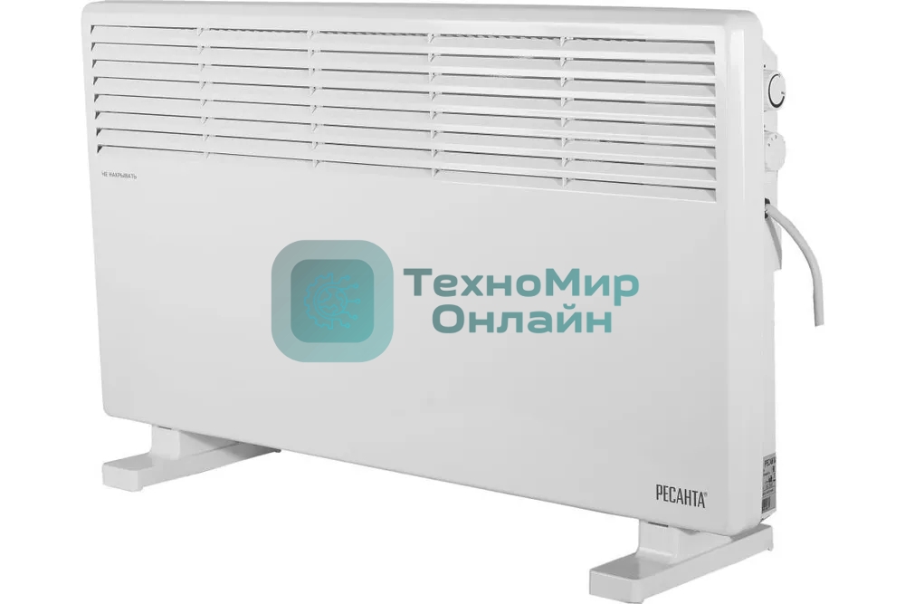Конвектор электрический Ресанта ОК-2000СН белый, 2000 Вт, 20 м2, термостат