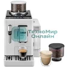 Кофемашина автоматическая DeLonghi EXAM440.35.W (0132213209) белый, исп. кофе - зерновой/молотый, 1,4 л, 1450 Вт, 19 бар