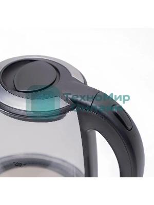 Чайник электрический Galaxy Line GL 0559, черный, стекло, 2200 Вт, 2 л