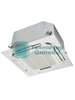 Внутренний блок сплит-системы кассетного типа Ballu Machine BLC_C/in-12HN1_21Y (compact) 12000 BTU, 35 м², 46 дБ, охлаждение, обогрев, осушение, белый