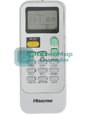 Кондиционер мобильный Hisense AP-09CR4GKVS00 9000 BTU, 17 м², 52 дБ, охлаждение, осушение, белый