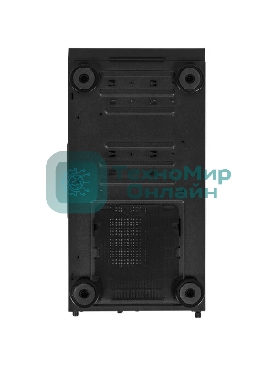 Корпус PCCooler ME200 MESH BK, Midi-Tower, чёрный, 3 x 120 мм