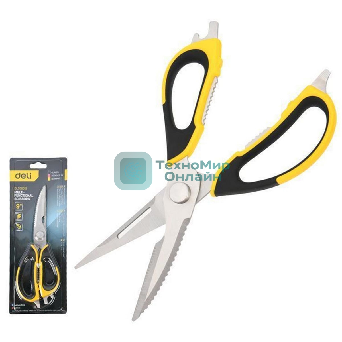 Ножницы многофункциональные хозяйственные DL358019 нержавеющая сталь
