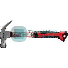 Молоток-гвоздодер Matrix 450 г, боек 27 мм, фибергласовая обрезиненная рукоятка