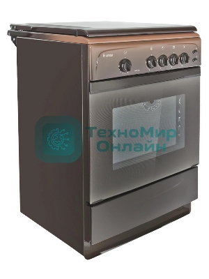 Плита газовая Gefest ПГ 1200 С6 К19 коричневый, конфорок 4 шт, духовка 63 л, 60 см x 85 см x 60 см