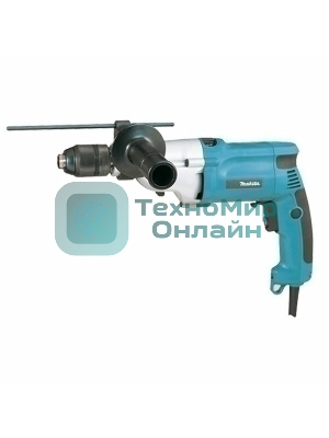 Дрель-шуруповерт Makita HP2051 Дрель уд, 720Вт,БЗП-13мм,0-1200\2900об\м,2.3кг,чем,мет редуктор