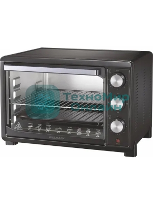 Мини-печь Willmark WO-392B (30 литров, таймер, термостат,230С, 1500Вт, черный)