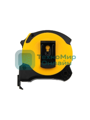 Рулетка Denzel 5м х 19мм, двухкомп. корпус, магнитный обрезиненный зацеп