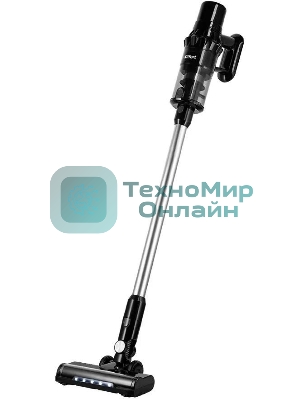 Пылесос вертикальный Kitfort КТ-5284 черный, питание от аккумулятора, 130 Вт, пылесборник 0,6 л