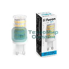 Лампа светодиодная Feron LB-435 11Вт 230В G9 дневной капсульная