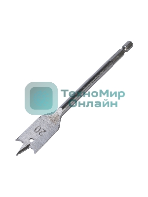 Сверло PATRIOT по дереву перовое 20 мм х 150 мм, 1 шт в блистере