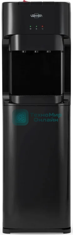 Кулер для воды Vatten L45NK, нижняя загрузка, нагрев 90 °С, охлаждение 10 °С, черный