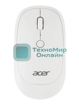 Мышь беспроводная Acer OMR138 белый, 1600 dpi, радиоканал, USB, кнопки - 4
