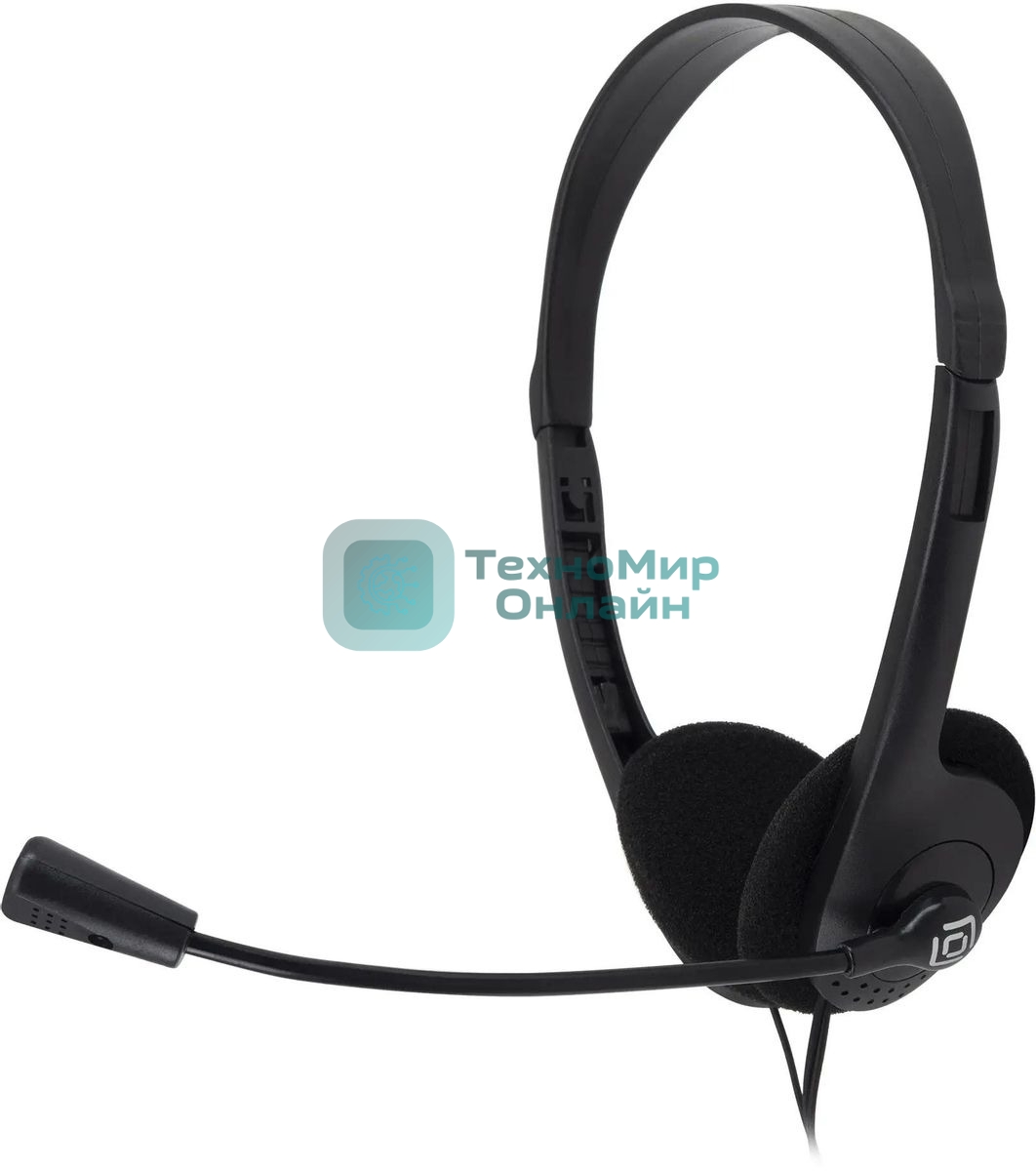 Гарнитура Oklick HS-M143VB чёрный, проводная, 3.5 мм