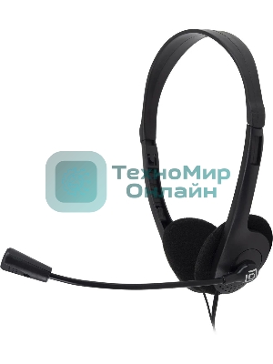 Гарнитура Oklick HS-M143VB чёрный, проводная, 3.5 мм