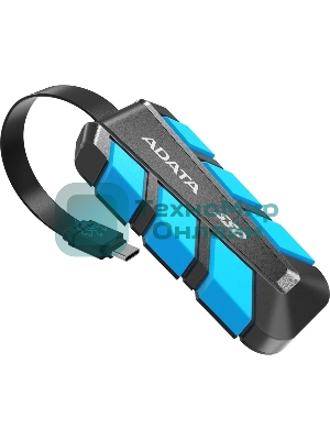 Внешний SSD ADATA SC740, 500 Gb, USB 3.2 Gen 2 Type-C, R/W 1050/1000, синий