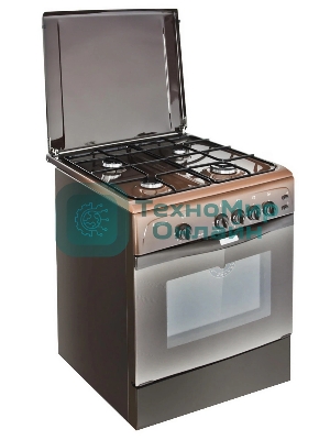 Плита газовая Gefest ПГ 1200 С6 К19 коричневый, конфорок 4 шт, духовка 63 л, 60 см x 85 см x 60 см