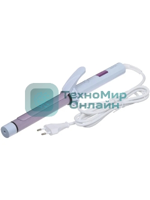 Щипцы для завивки волос Centek CT-2096 белый/сиреневый, 25 мм, 210 °C, 5 режимов