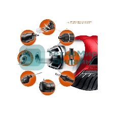 Отвертка аккумуляторная Зубр ViX ЗО-Е-3.6 Ли 3.6 В, в коробке с 10 битами