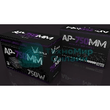 Блок питания Aerocool/Formula ATX 750W AP-750ММ 80 PLUS WHITE (20+4pin) APFC 120мм fan 6xSATA RTL