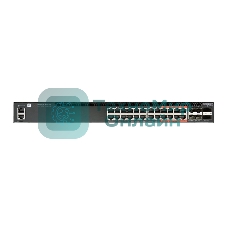 Коммутатор 4610-30P-O-AC-F Edge-corE AS4610-30P, 24-Port GE RJ45 port PoE+, last 8 ports Ultra-PoE, 960W PoE Bugdet, 4x10G SFP+, 2 port 20G QSFP+ for stacking, Broadcom Helix 4, Dual-core ARM Cortex A9 1GHz, dual 110-230VAC 600W hot-swappable PSUs, one fixed syste