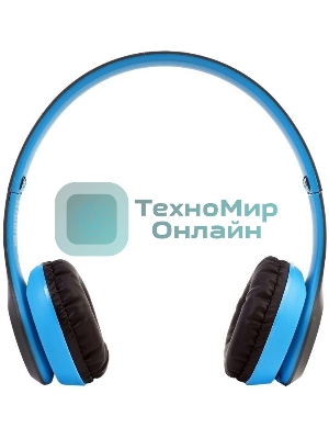 Беспроводные/проводные наушники Ergolux ELX-BTHP01-C06 синий, накладные, Bluetooth + проводной, до 8 ч
