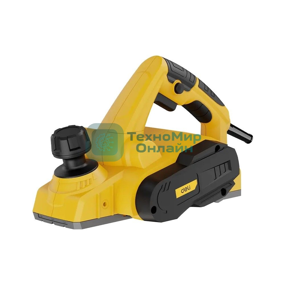 Электрорубанок Deli DC592 800 Вт, ширина/глубина обработки: 82/2,5 мм, глубина фальцевания: 11 мм