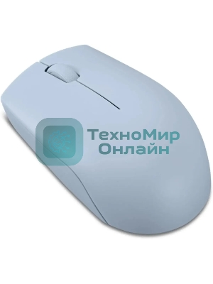 Мышь беспроводная Lenovo 300 светло-голубой, 1000 dpi, радиоканал, USB, кнопки - 3