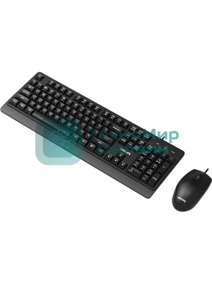 Комплект клавиатура+мышь Philips SPT6247 проводной, USB, 1600 DPI, чёрный