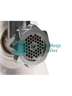 Мясорубка электрическая Ротор Люкс ЭМШ 35/300-2 белый, 1500 Вт, 0.6 кг/мин, реверс, насадки - 2