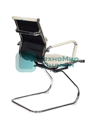 Кресло компьютерное Бюрократ CH-883-LOW-V/IVORY низкая спинка слоновая кость искусственная кожа