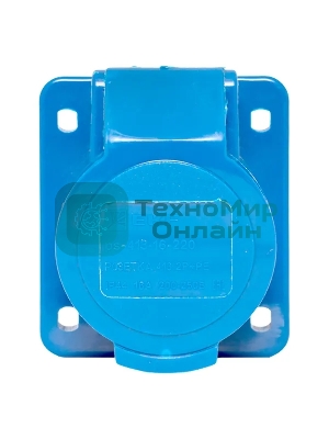 Розетка стационарная внутренняя EKF 413 ps-413-16-220 16А 220В 2P+РЕ IP44