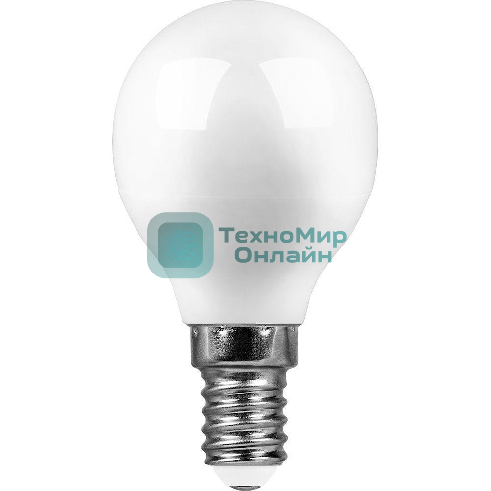 Лампа светодиодная SAFFIT SBG4513 (55159) 13Вт Е14 дневной матовый шар