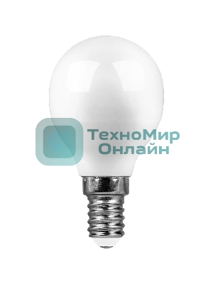 Лампа светодиодная SAFFIT SBG4513 (55159) 13Вт Е14 дневной матовый шар