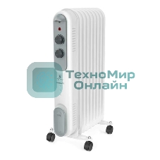 Обогреватель масляный Royal Clima ROR-P9-2000M (9 секций) белый, 2000 Вт, 25 м2, термостат