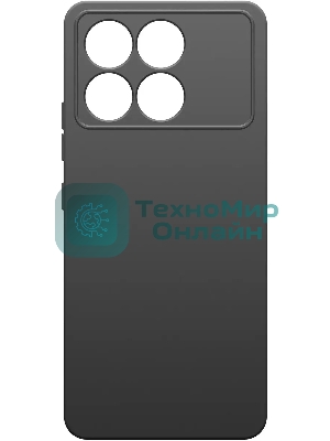 Чехол (клип-кейс) BoraSCO для Xiaomi POCO F6 Pro Silicone Case черный