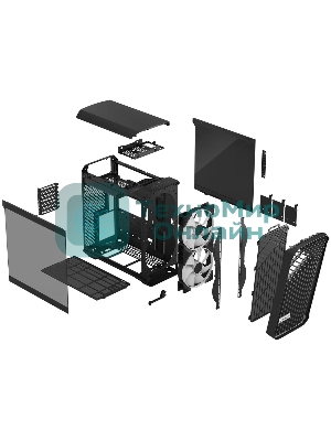 Компьютерный корпус Fractal Design Torrent Compact RGb черный TG Light Tint/FD-C-TOR1C-02