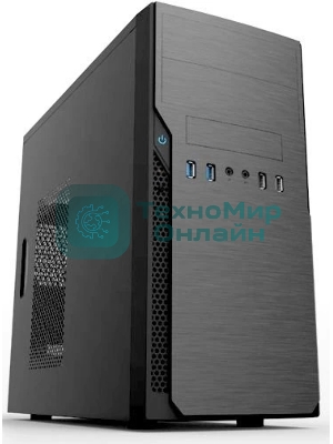 Компьютерный корпус с блоком питания 450Вт. Case Foxline mATX, 450W, 2xUSB 3.0, 2xUSB 2.0, powercord