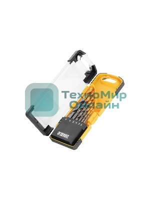 Набор сверл по металлу Denzel 2-8мм, Р6М5К8-TiN, Golden Tip, 6 шт