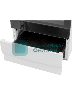 Плита электрическая Hansa FCEW54109 белый, конфорок 4 шт, духовка 65 л, 50 см x 85 см x 60 см