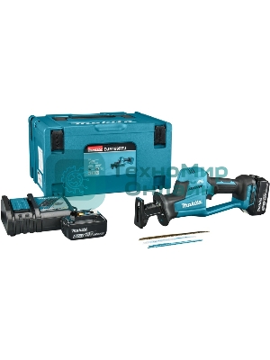 Сабельная пила Makita DJR189RTJ аккум. 3100ход/мин ДА