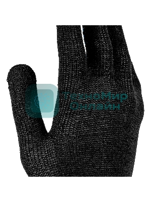 Перчатки трикотажные Сибртех х/б, 200 пар, ПВХ точка, 4 нити, 10 класс