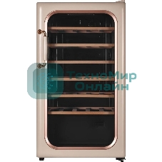 Винный шкаф Maunfeld MFWC-85SCH34 шампань, 85 л, 1 отсек, 34 бут., класс G