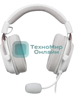 Гарнитура Redragon Zeus X белый, проводная, USB, подсветка