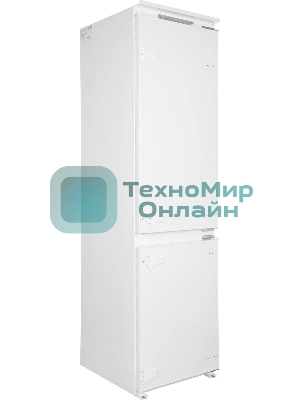 Встраиваемый холодильник Hyundai HBR 1946 2-хкамерн. белый